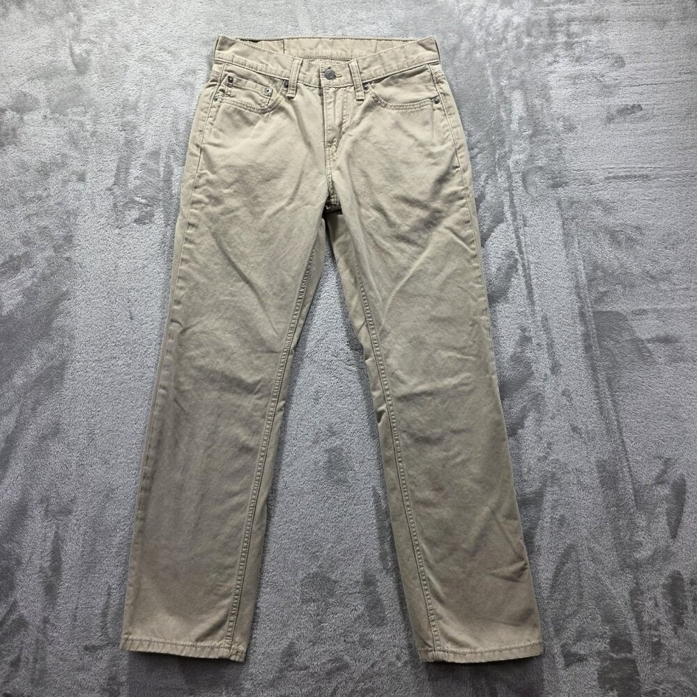 Levi's 514 Pants Mens 29x30 Khaki Straight Leg 100% Cotton 5-Pocket Chino